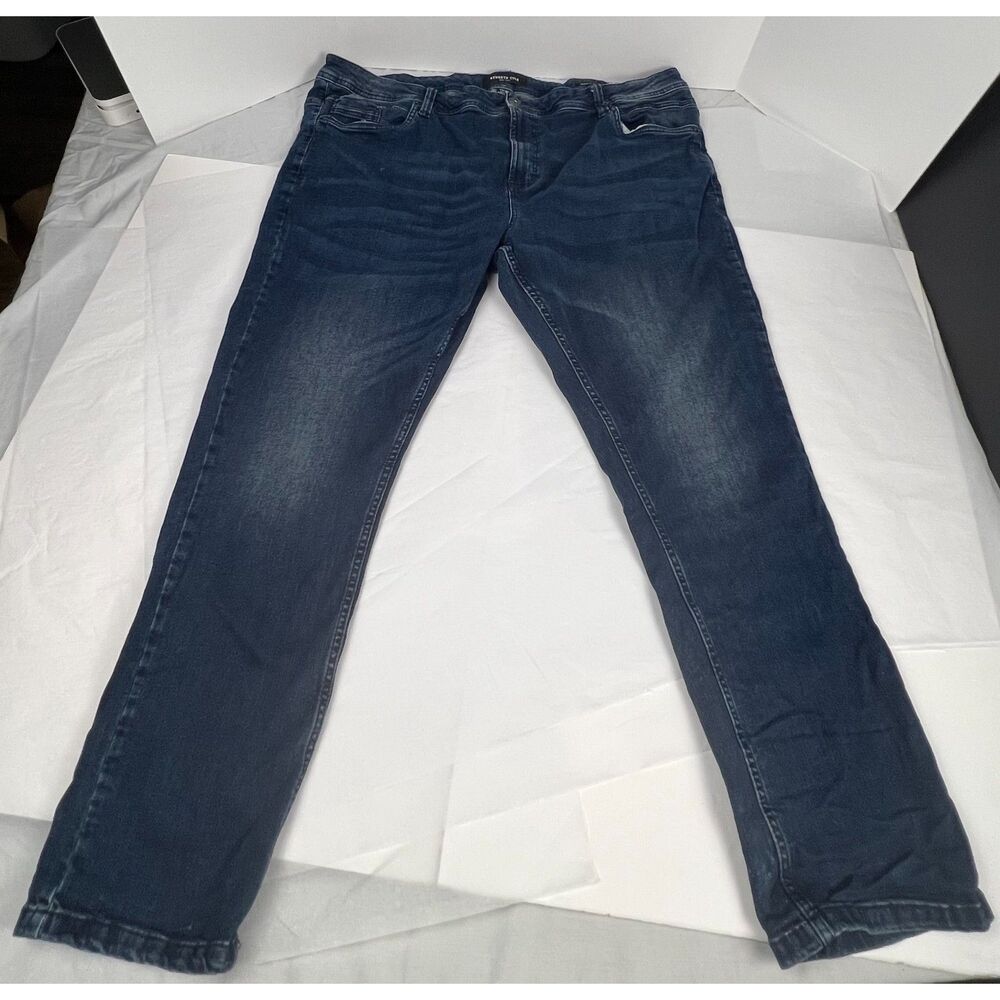 Kenneth Cole New York Men's Regular Fit Stretch Jeans Blue Denim Size 44x30 EUC